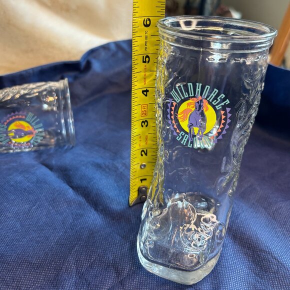 Vintage Wildhorse Saloon Clear Glass Boot Mug/Stein - Picture 16 of 16
